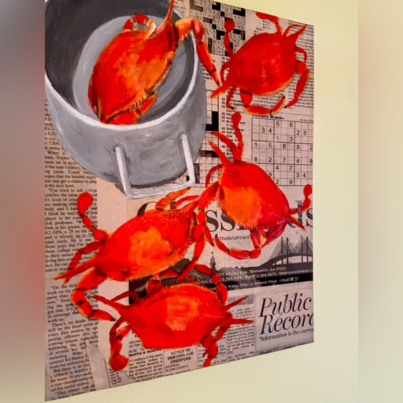 Unique original art .  A fun piece. - Picture 2 of 3